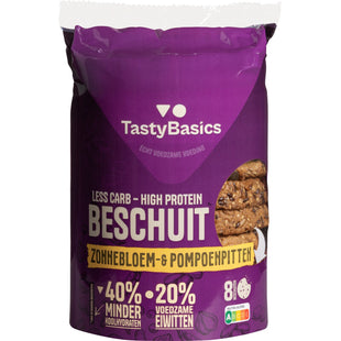 TastyBasics Beschuit zonnebloem- en pompoenpitten