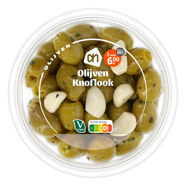 Green olives with garlic