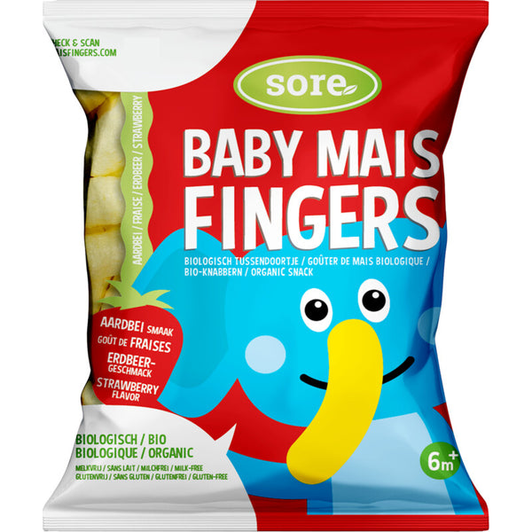 Sore Baby Maisstäbchen Erdbeere 6m+