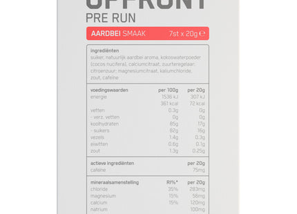 Upfront Pre run aardbei smaak