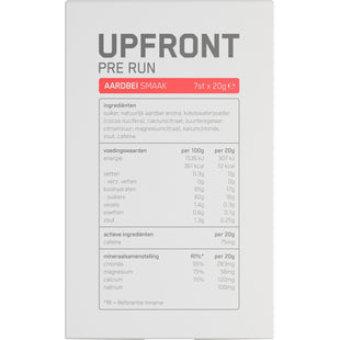 Upfront Pre run aardbei smaak
