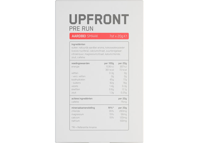 Upfront Pre run aardbei smaak