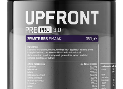 Upfront Pre pro 3.0 zwarte bes smaak