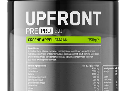 Upfront Pre pro 3.0 groene appel smaak