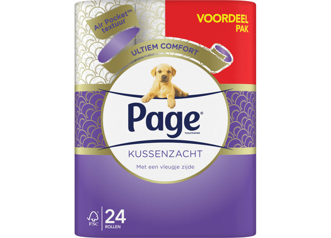 Page Kussenzacht toiletpapier voordeelpak