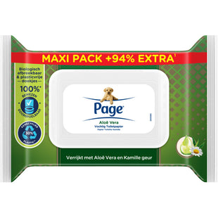 Page Aloë vera vochtig toiletpapier