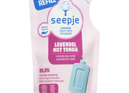 Seepje Handzeep lavendel met tonka navulling