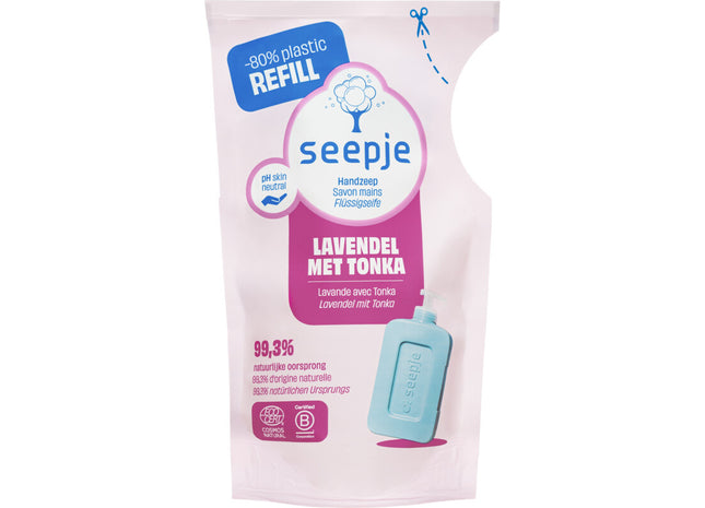 Seepje Handzeep lavendel met tonka navulling