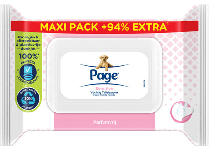 Page Sensitive vochtig toiletpapier