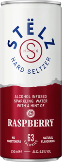 Stëlz Hard sparkling water raspberry