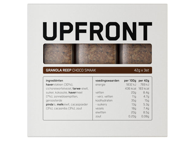 Upfront Granola reep choco smaak