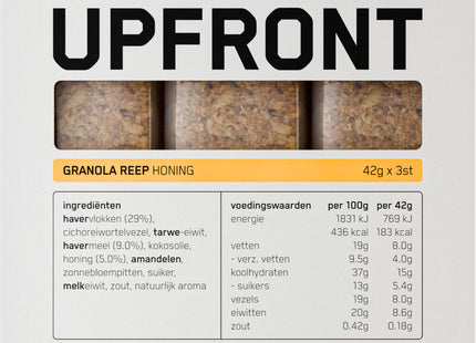 Upfront Granola reep honing smaak