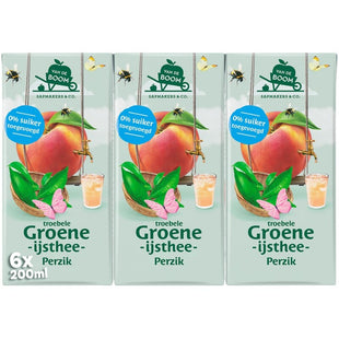 Van de Boom Troebele groene ijsthee perzik