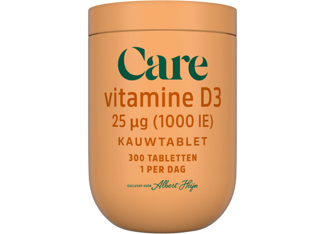 Care Vitamine D3 25ug kauwtablet