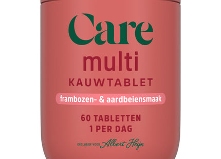 Care Multi alles-in-1 kauwtabletten framboos