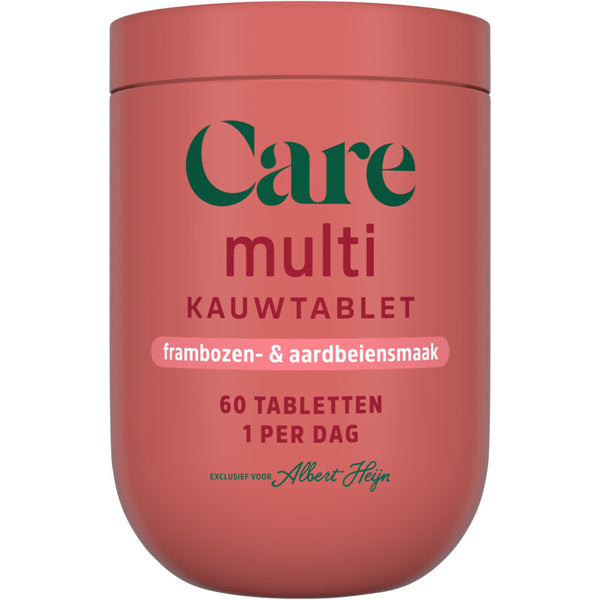 Care Multi alles-in-1 kauwtabletten framboos