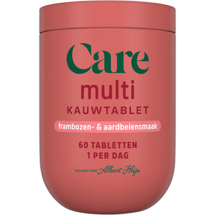 Care Multi alles-in-1 kauwtabletten framboos