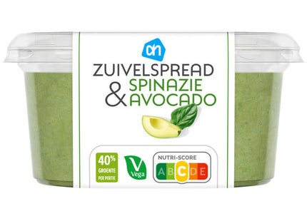 Zuivelspread spinazie avocado