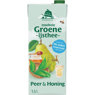 Van de Boom Troebele groene ijsthee peer & honing