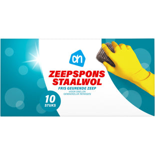 Zeepspons staalwol