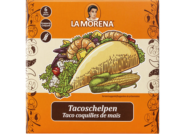 La Morena Tacoschelpen naturel