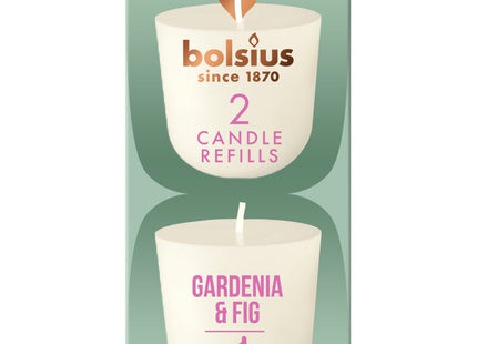 Bolsius Navulling clean light gardenia fig