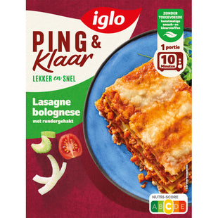 Iglo Ping &amp; fertige Lasagne Bolognese