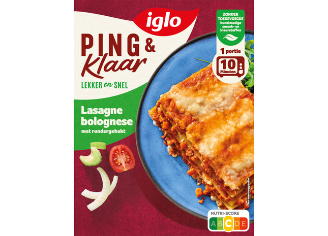 Iglo Ping & klaar lasagne bolognese
