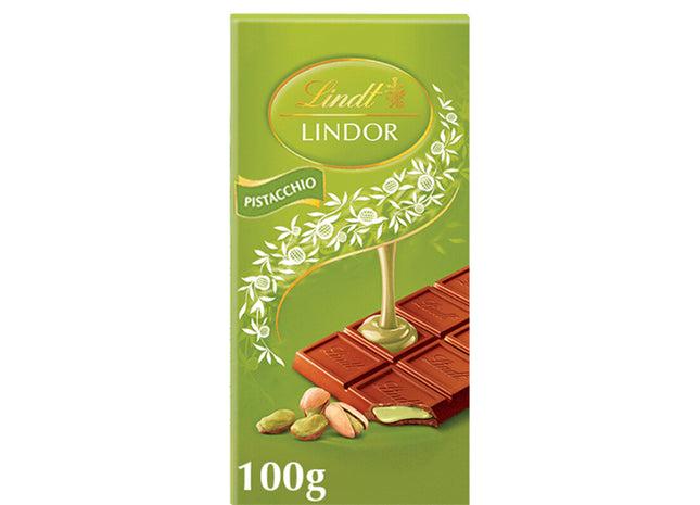 Lindt Lindor reep melkchocolade pistache