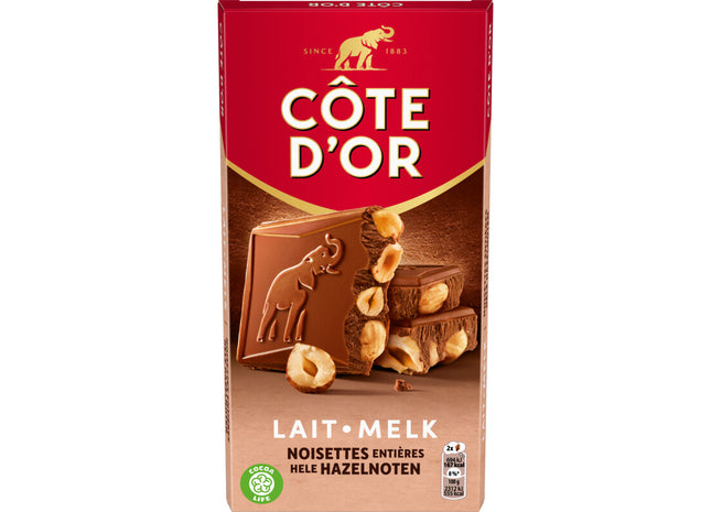 Côte d'Or Bloc chocolade reep melk hele hazelnoten