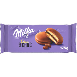 Milka Choc & choc cakejes met chocolade