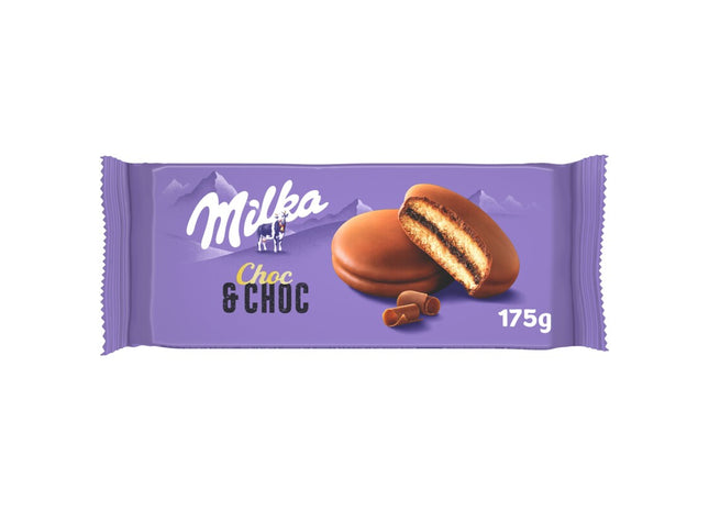 Milka Choc & choc cakejes met chocolade