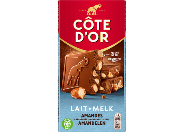 Côte d'Or Reep melk gekarameliseerde amandelen