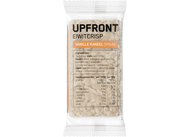 Upfront Eiwit crisp vanille kaneel smaak