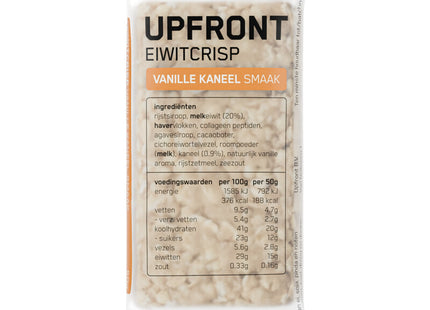 Upfront Eiwit crisp vanille kaneel smaak