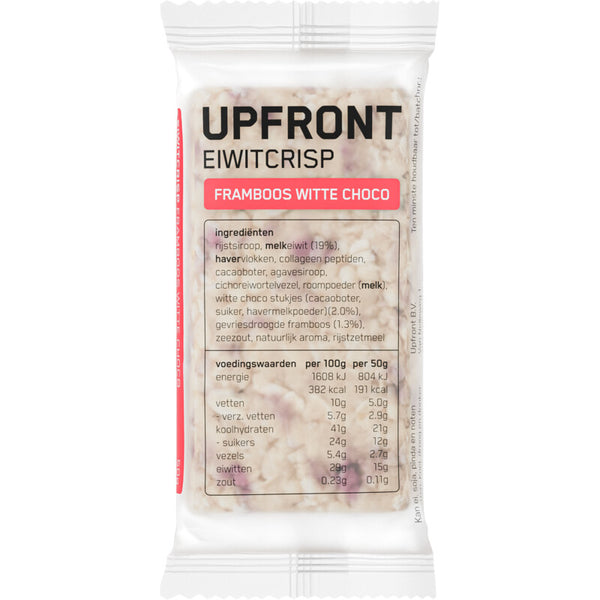 Upfront Protein crisp white chocolate raspberry