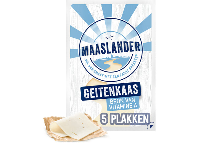Maaslander jong belegen geitenkaas plak
