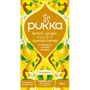 Pukka Lemon ginger manuka honey