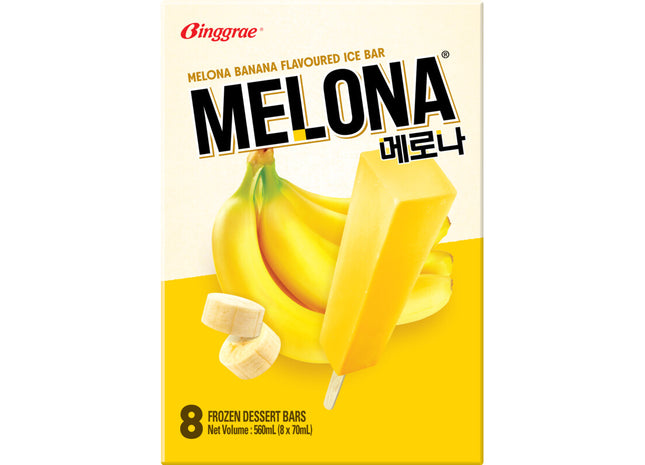 Binggrae Melona banana flavoured ice bar