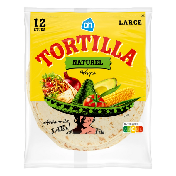 Plain tortilla wraps