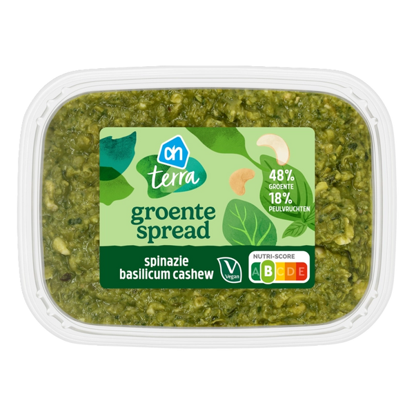 Terra Groentespread spinazie basilicum cashew