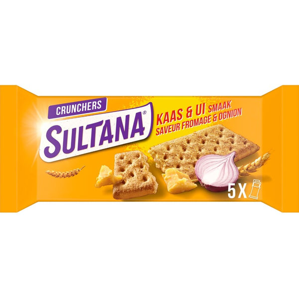 Sultana Crunchers kaas & ui smaak