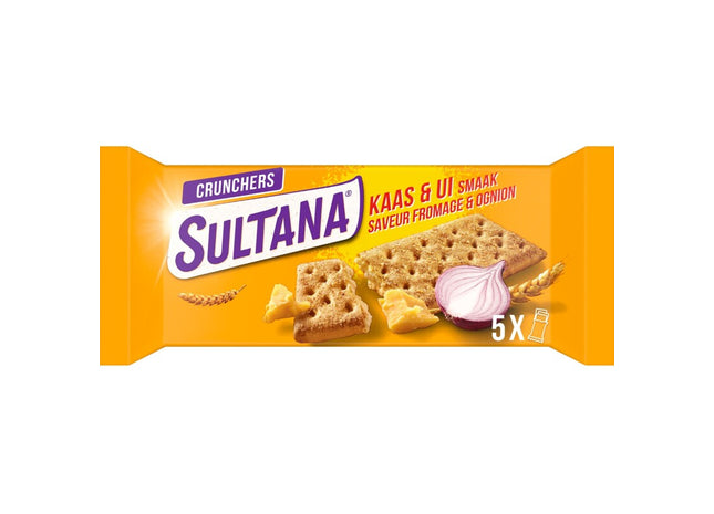 Sultana Crunchers kaas & ui smaak