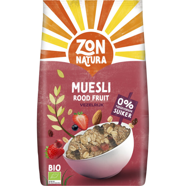 Zonnatura Muesli rood fruit