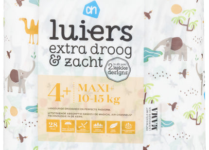 Extra droog & zacht luiers maat 4+