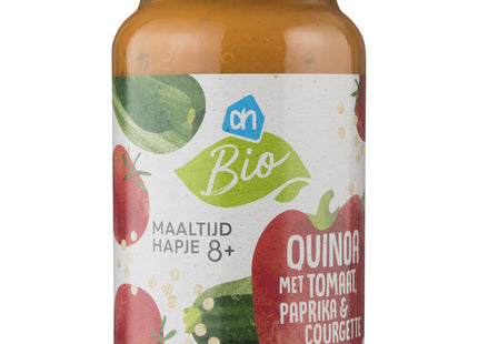 Organic Quinoa with tomato bell pepper zucchini 8m07