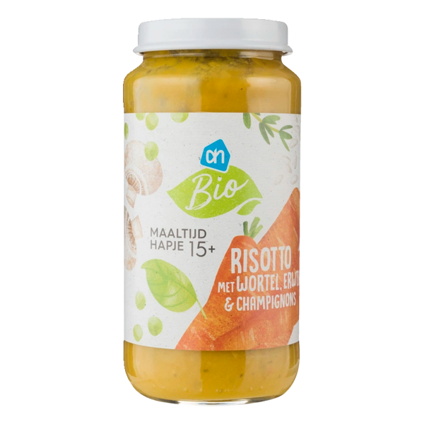 Organic Risotto with carrot 15m+