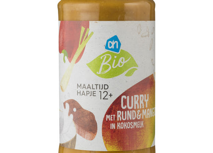 Biologisch Curry met rund en mango in kokos 12m+