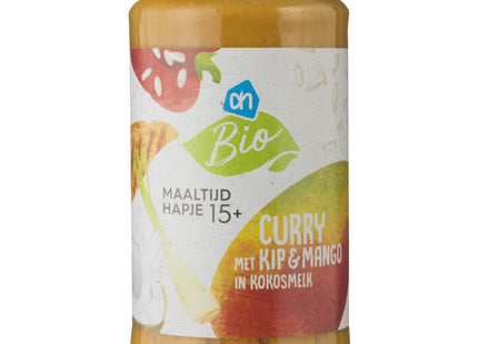 Biologisch Curry met kip en mango in kokos 15m+