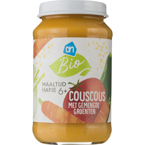 Biologischer Couscous mit gemischtem Gemüse 6m+